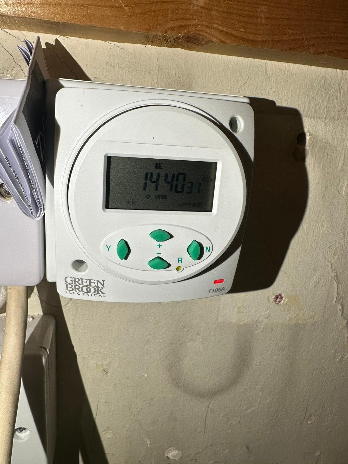 Electrician at work in a domestic property